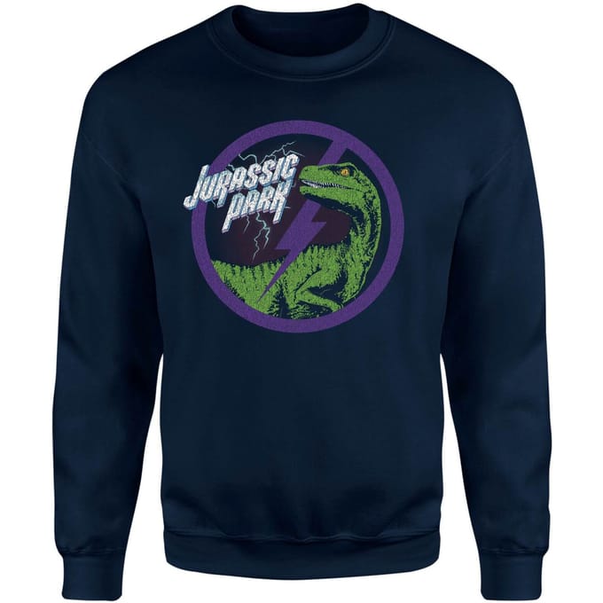 Jurassic Park Raptor Bolt Sweatshirt - Blauw - XL