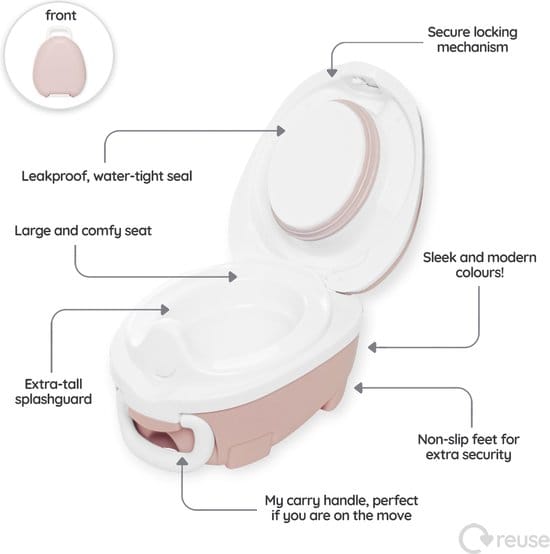 My Carry Potty - Blush Roze​