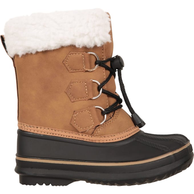 Mountain Warehouse Adaptieve sneeuwlaarzen voor peuters (Bruin)