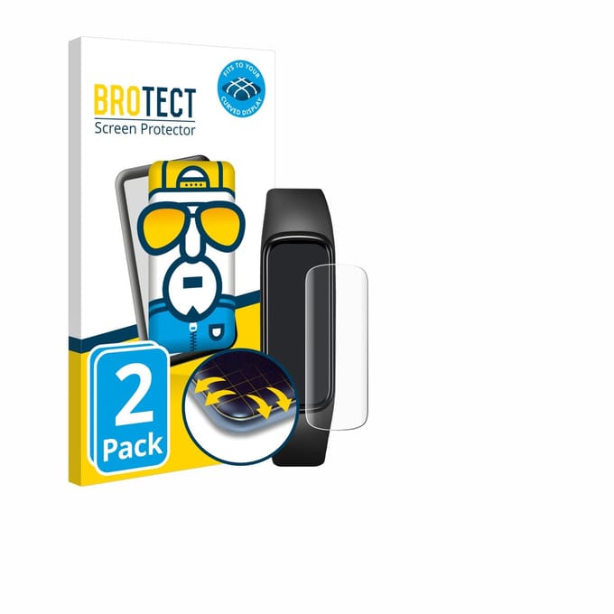 BROTECT - Screenprotector voor Samsung Galaxy Fit e - Folie Beschermfolie transparant volledig dekking - 2 Stuks