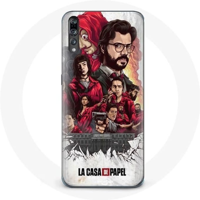 Coque pour Huawei p20 La Casa De Papel affiche art
