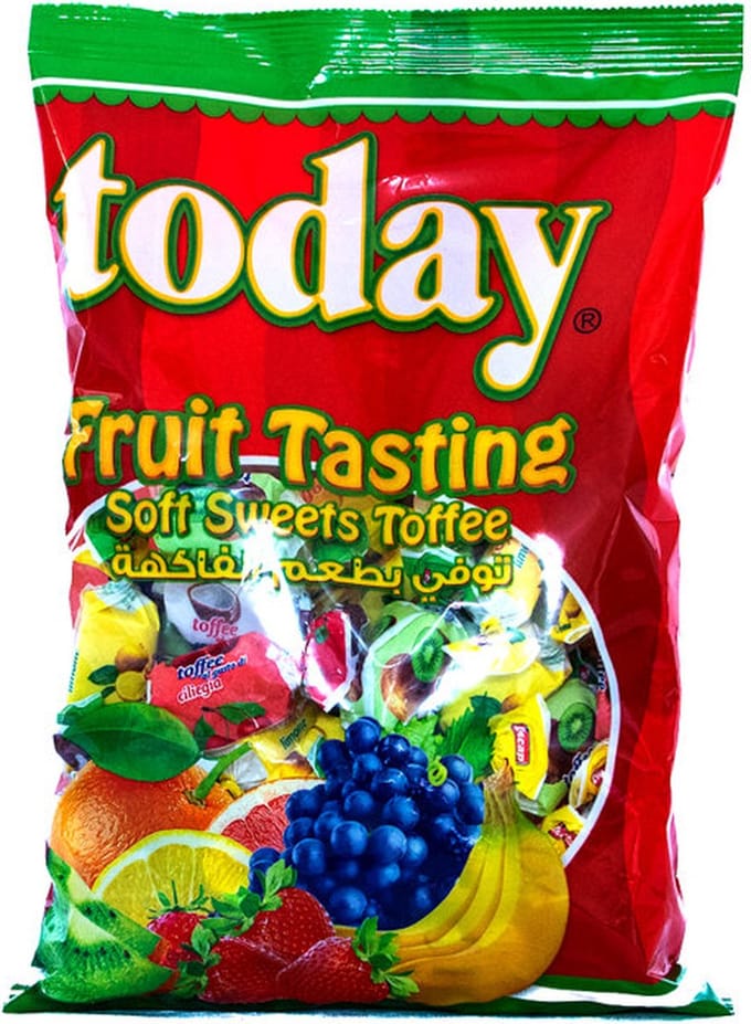 Today Snoep Toffee Fruit 2 x 350 Gram Zak