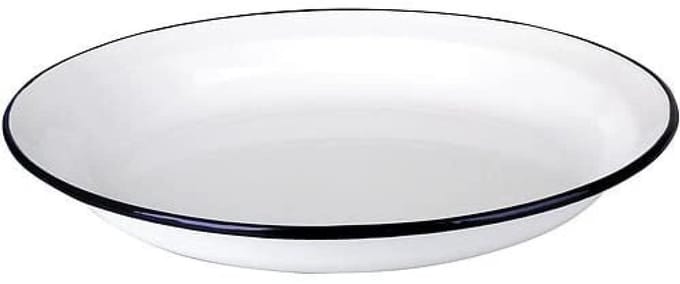 903925 BANDEJA OVALADA BlancoA 25X17 CM