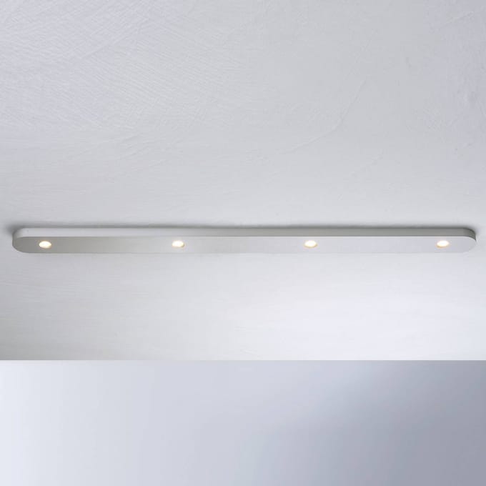 Bopp Close LED plafondlamp, 4-lamps, aluminium