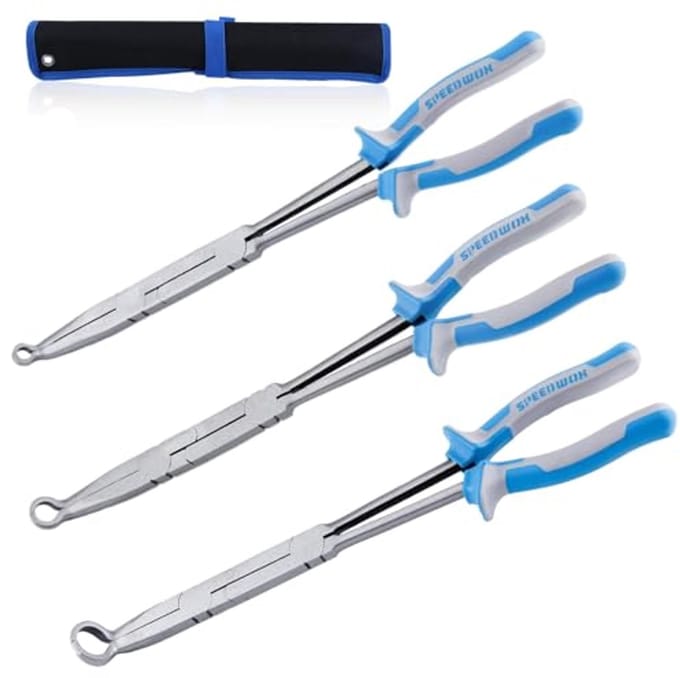 XL Ringtang met Dubbel Gewricht en Lang Bereik - 3 Stuks