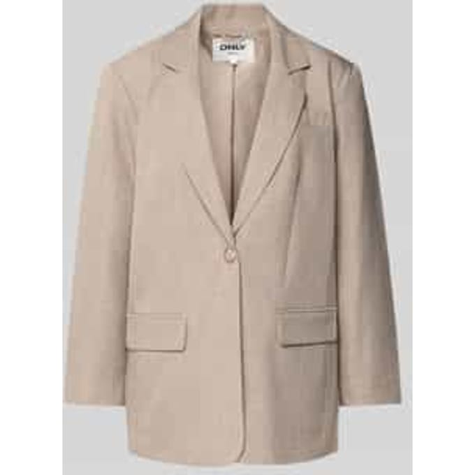 Relaxed Fit longblazer met 1-knoops sluiting model 'LINDA'