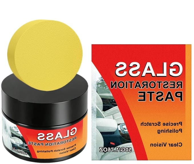 Glaskras Reparatie - Voorruit Herstel Kit - Glas Polijsten - Niet-corrosieve Formule - 85 g - Wit