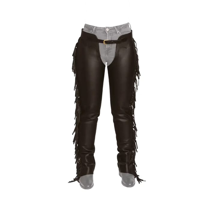 Kunstleren chaps met franjes voor dames Dy'on
