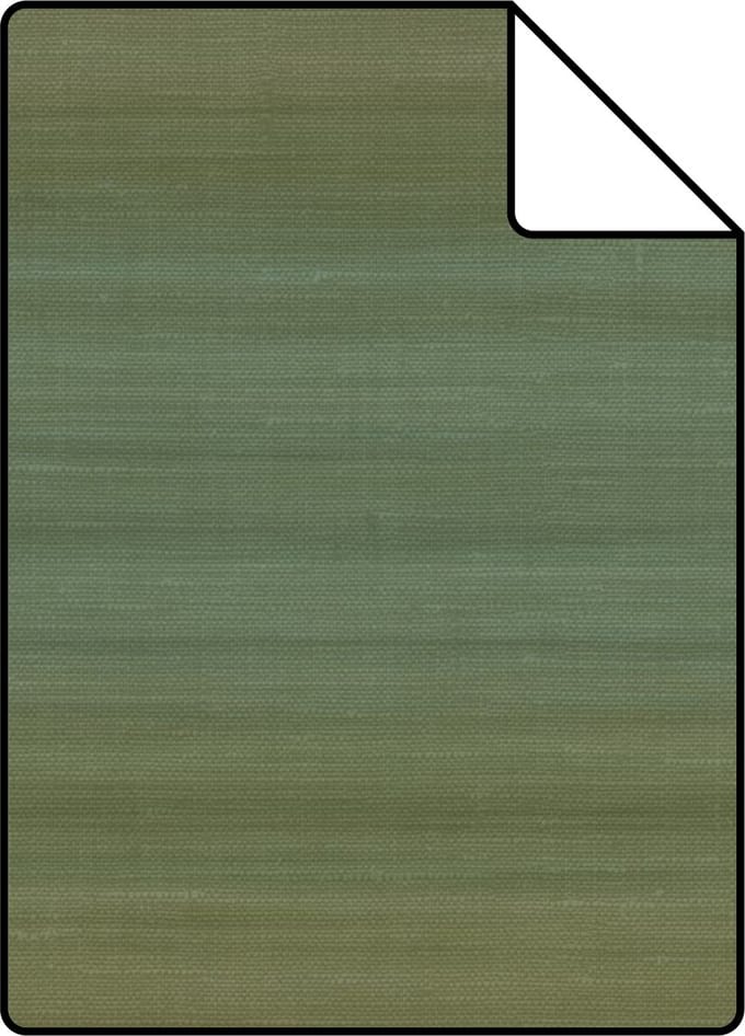 Proefstaal Origin Wallcoverings behang geweven structuur met kleurverloop mosgroen - 26,5 x 21 cm - 347752-S