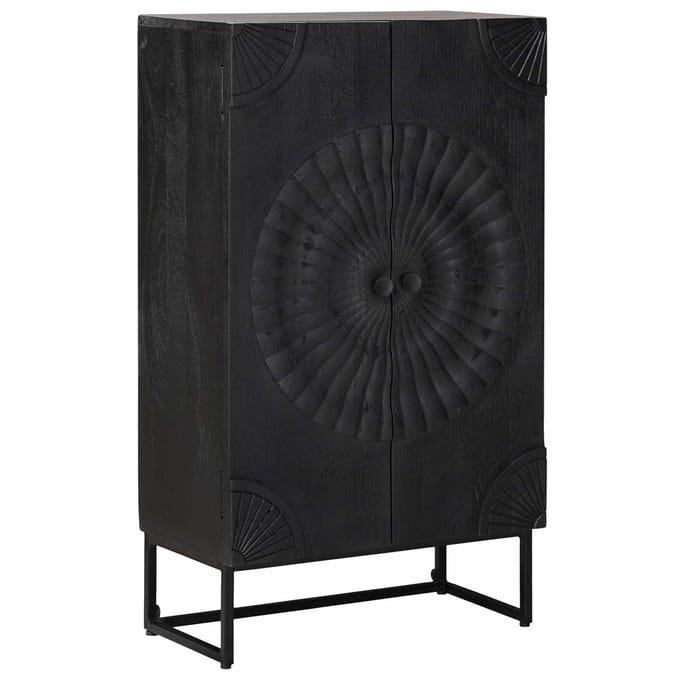 vidaXL - Highboard - Zwart - 55 - x - 30 - x - 95 - cm