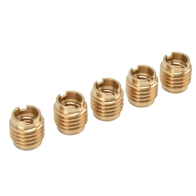 Lot de 5 poignées de robinet à bière, écrous d'installation manuelle pour filetage externe UNC 3/8 po-16 beige
