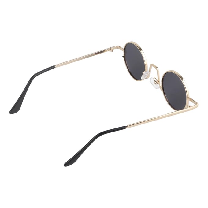 Retro Trend Zonnebril Zonnebril met Rond Montuur beige