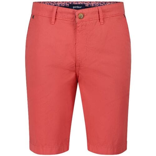 Gardeur Bermuda Jasper-8 Uni Fine Contrast Oranje-Rood / male