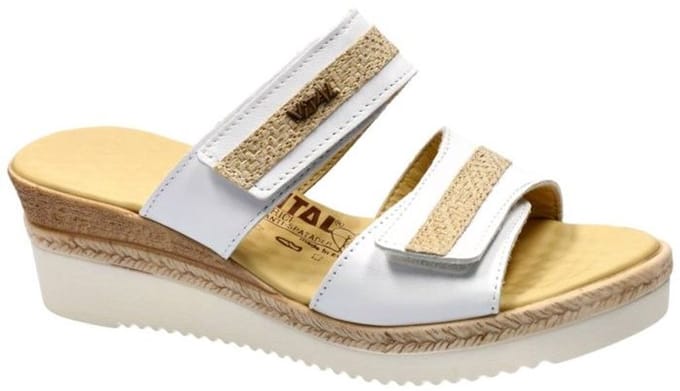 Vital -Dames - wit - slippers & muiltjes - maat 36