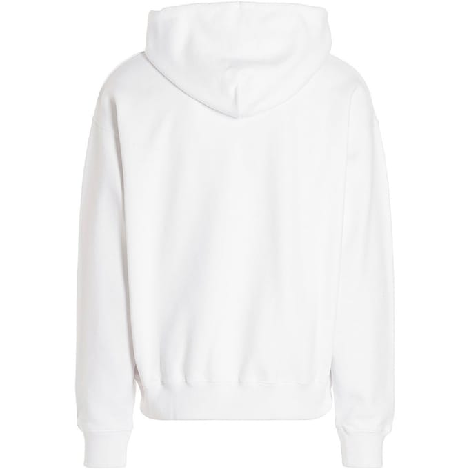 Gebroken witte spray Helvetica Skate Fit witte hoodie