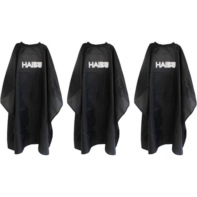 3x Haibu Essentials Kapmantel met haaksluiting zwart