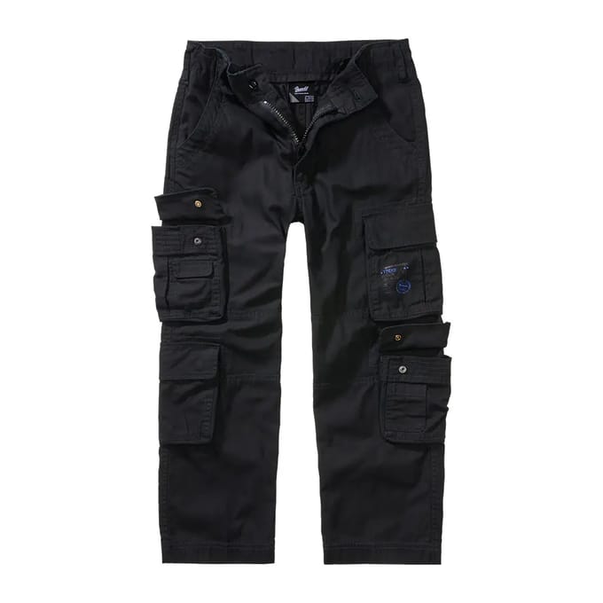 Brandit Kids Pure Trouser Unisex Cargo - zwart - 134/140