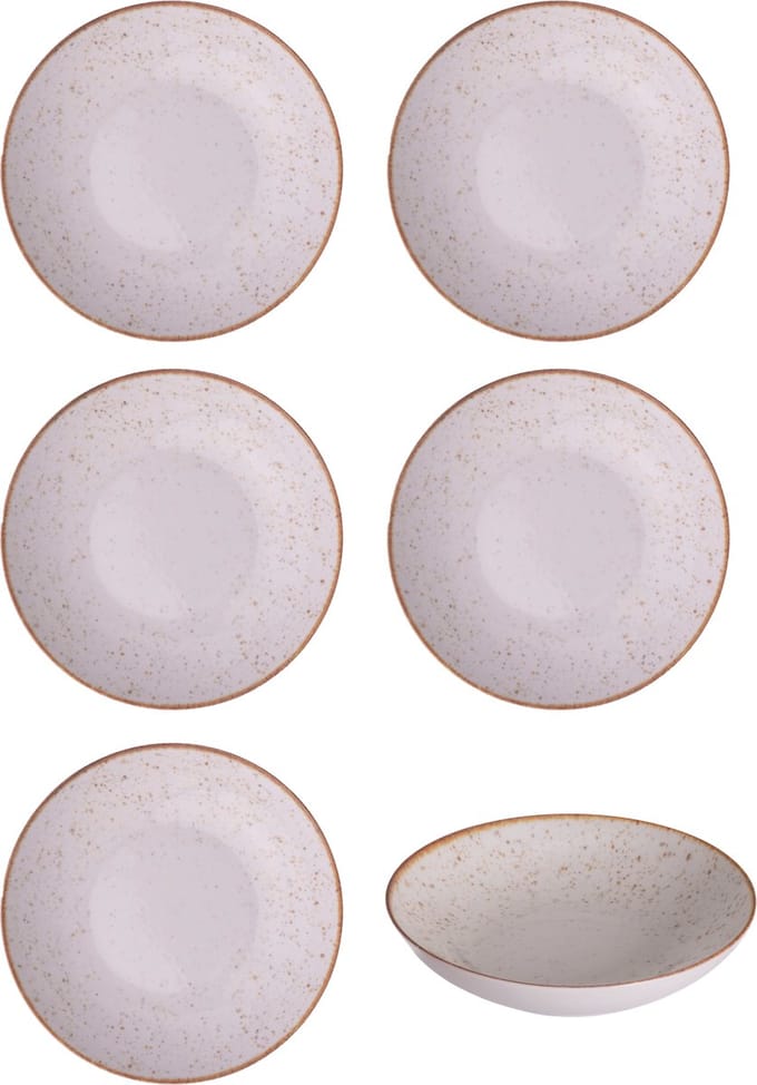 Hazel & Bos Juntos Picadas diep bord - 22cm - Set van 6