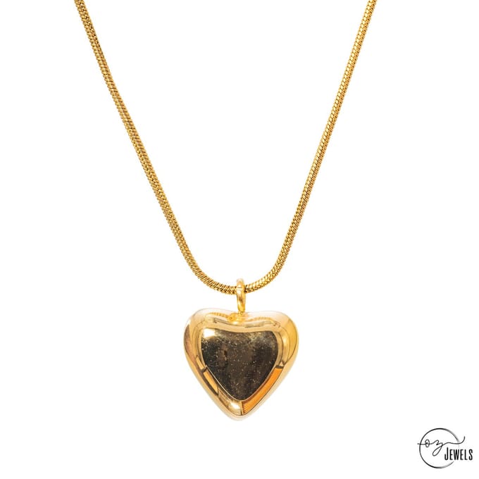 OZ Jewels – Hart Hanger Ketting – 18K Verguld – Vrouwen – Verstelbare