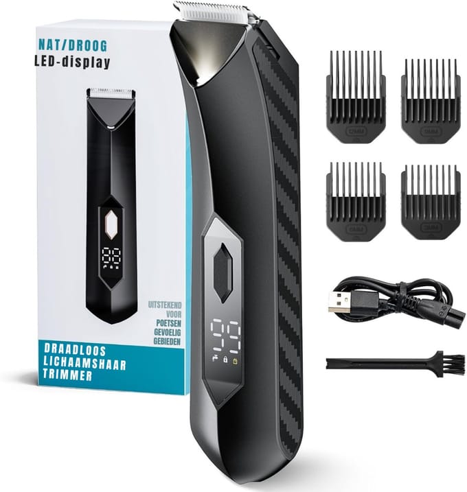 RUX® Trimmer Baard - Trimmer - Zwart - 18cm x 8cm x 6cm
