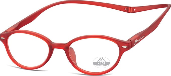 Montana MR61D Leesbril met magneetsluiting +1.00 Rood