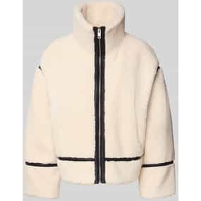 Teddyfleece jas met opstaande kraag