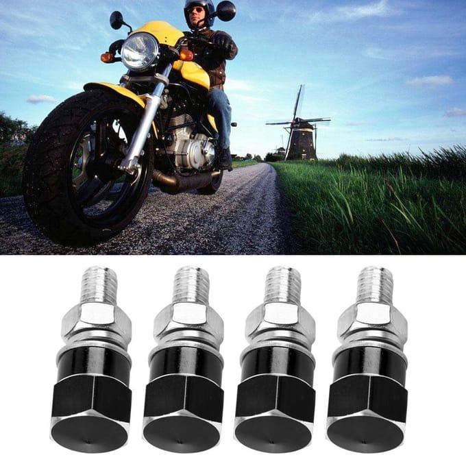 4 stuks Universele Draad Kentekenplaathouder Bouten Schroeven Voor Motorfiets (zwart) zwart