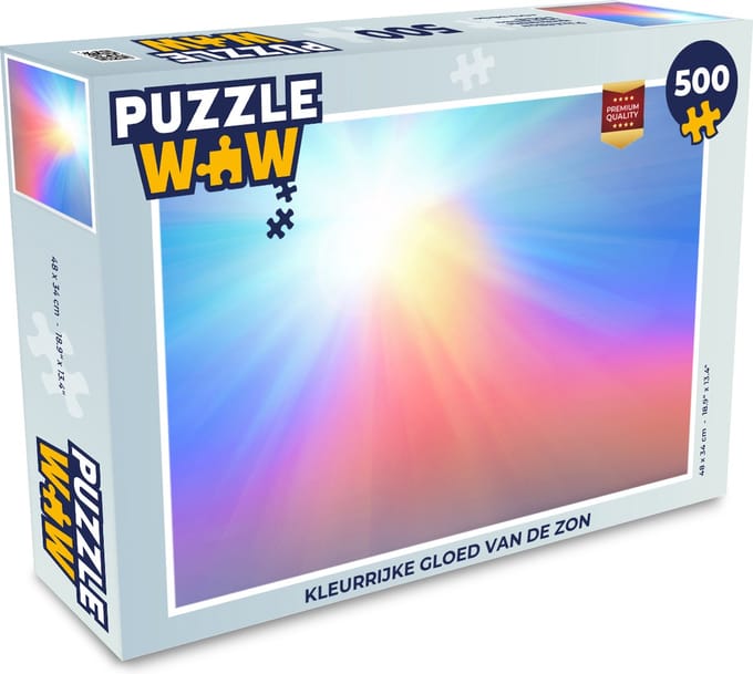Puzzel Kleurrijke gloed van de zon - Legpuzzel - Puzzel 500 stukjes