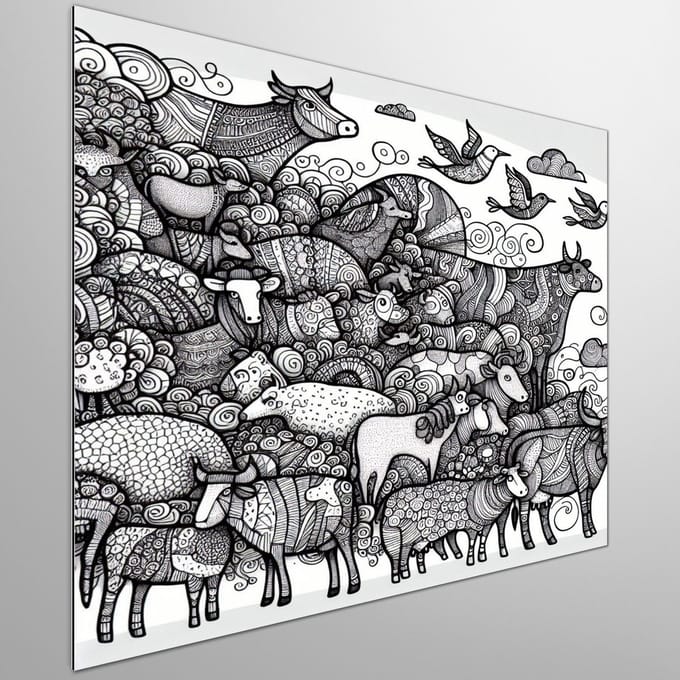 Kunstprint | Wanddecoratie | Dibond | 80 × 80 cm