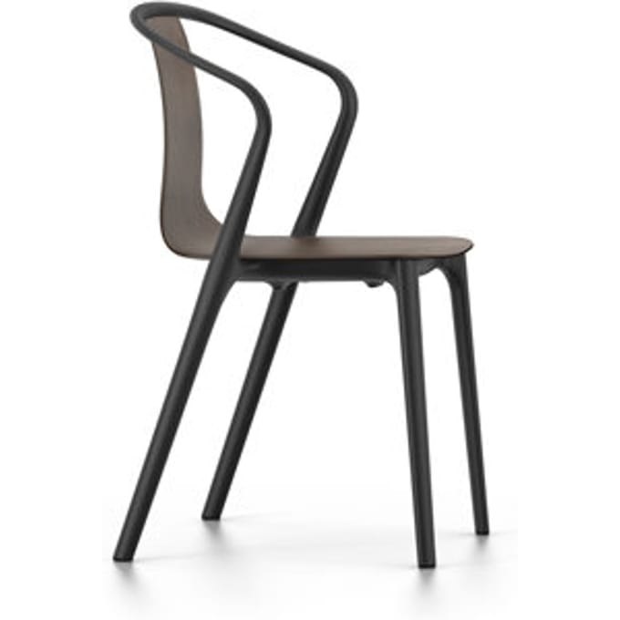 Vitra - Belleville Chair met armleuningen - Eiken donker - bruin