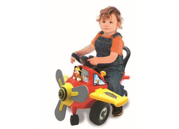 Mickey Mouse vliegtuigloper Houten puzzels Loopauto's
