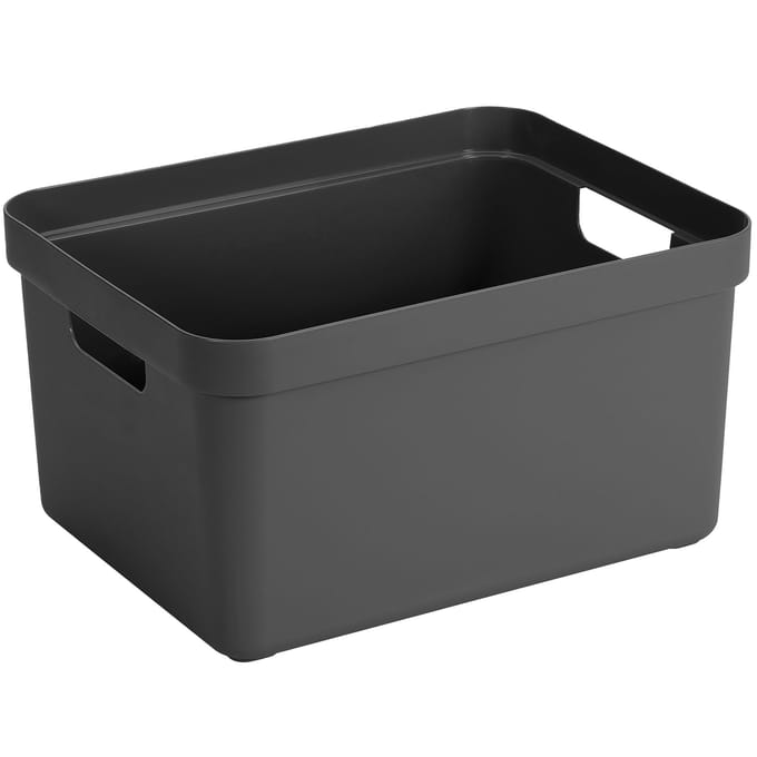 Sunware - Sigma home opbergbox 32L antraciet - 44,4 x 34,2 x 24,2 cm