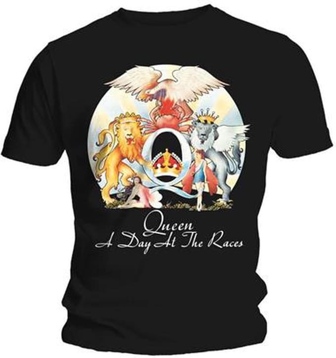 Queen Heren Tshirt -2XL- A Day At The Races Zwart
