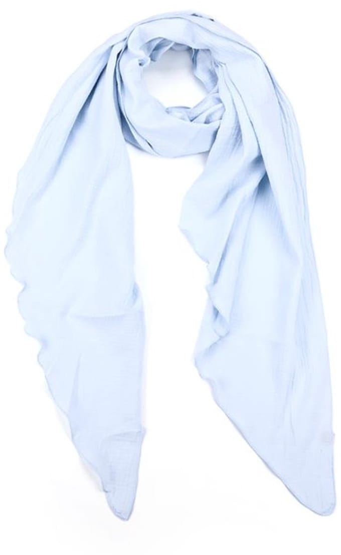 Sjaal (100%) katoen Licht Blauw
