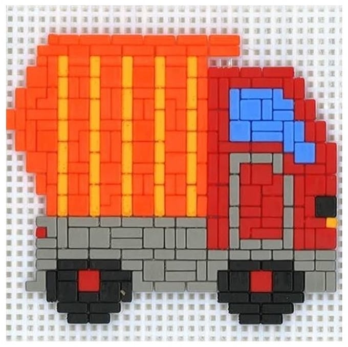 Stickit vrachtwagen, ca. 430 steentjes, compatibel met Ministeck