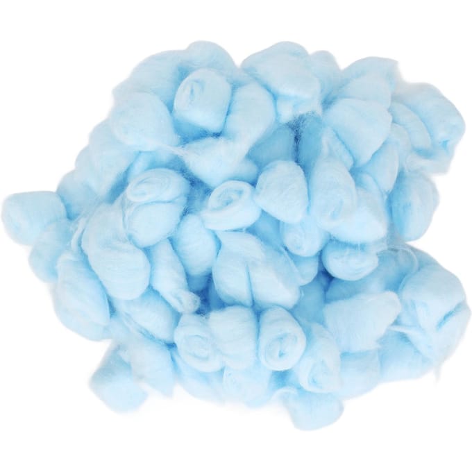 Hamster Boule de Coton Hiver Chaud Doux Petit Animal Litière Boule de Coton pour Hamster Hamster Syrien bleu
