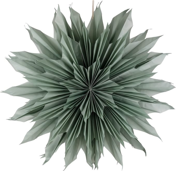 Kerstster sun 100cm turquoise met pendel
