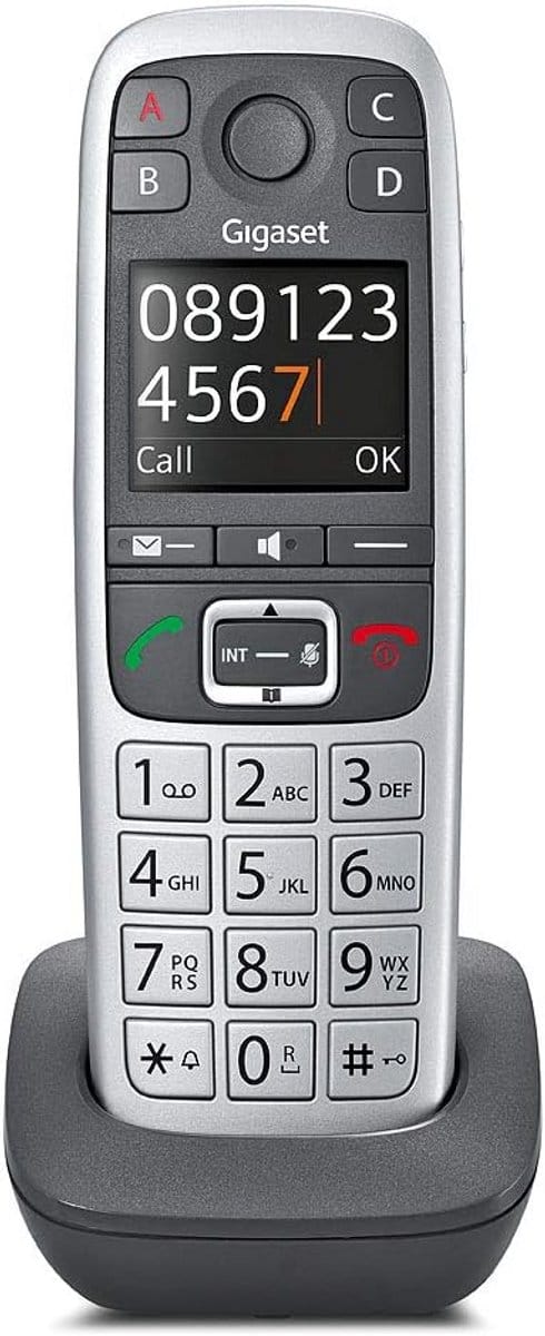 Draadloze telefoon met grote toetsen en noodfunctie