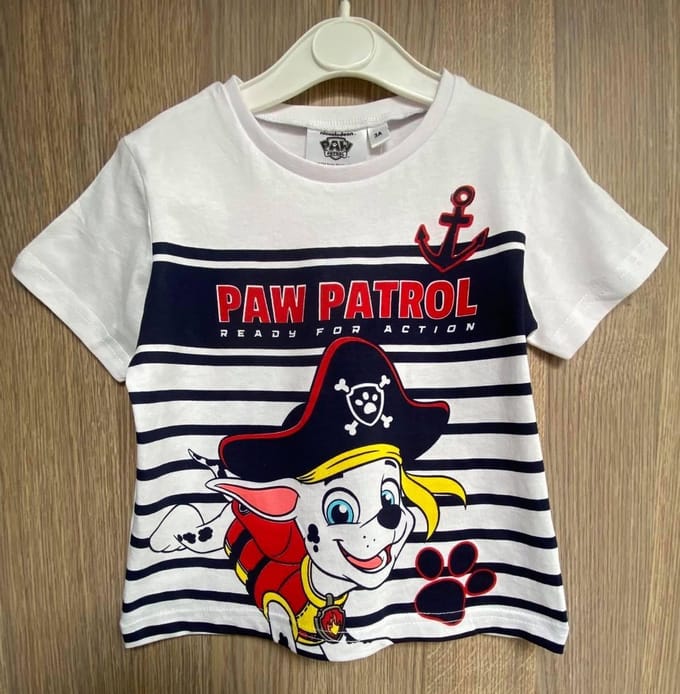 Paw Patrol Nickelodeon T-shirt Ready For Action. Maat 110 cm / 5 jaar