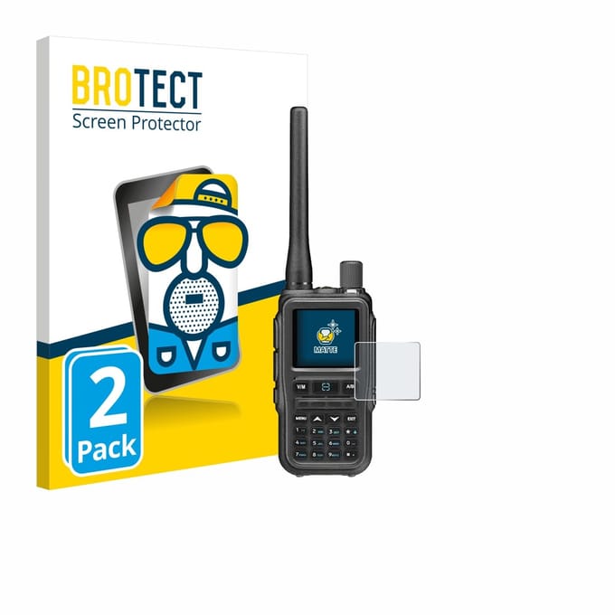 BROTECT - Screenprotector voor Baofeng UV5RMINI - Folie Beschermfolie matte 2 Stuks