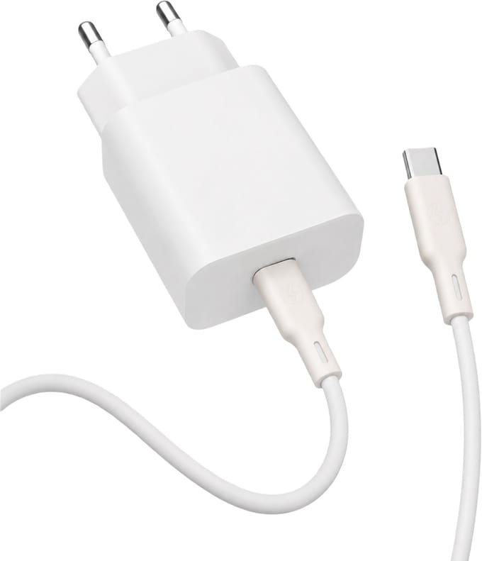 YSONIC Oplader - Universele USB-C Snellader met 1 meter Kabel – Type-C Oplader voor Smartphone, Tablet & Laptop – Wit