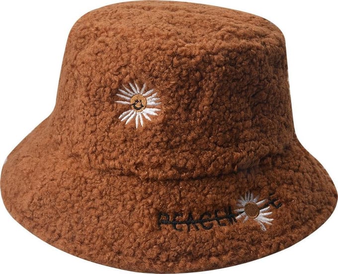 Melady Hoed Kind Bruin Synthetisch
