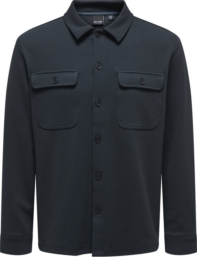 Only & Sons Heren Overhemd ONSNEWKODYL OVERSHIRT regular fit Blauw XS Volwassenen