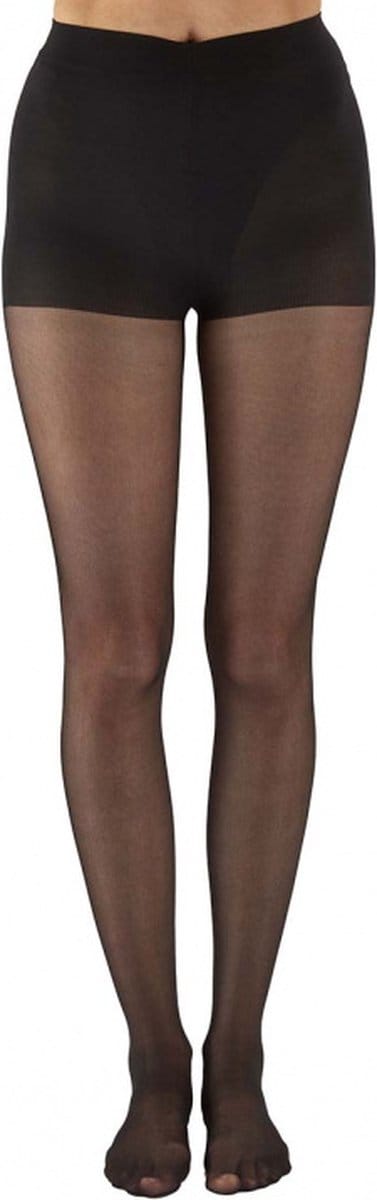 Pretty Polly Panty - Naad - Animal Pattern Backseam - one size - 36/42 - Zwart