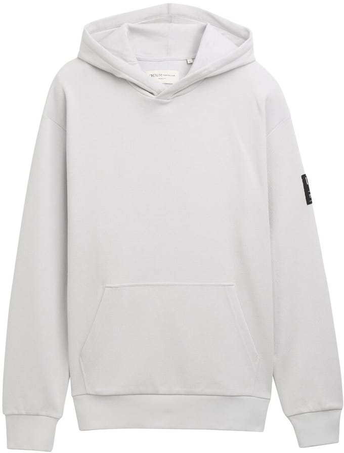 Tom Tailor Denim - Hoodie sweatshirt - Maat S - Chalk Grey
