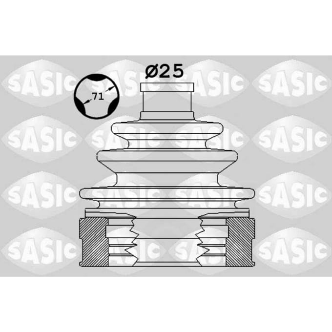 Balgenset, aandrijfas SASIC 1904055