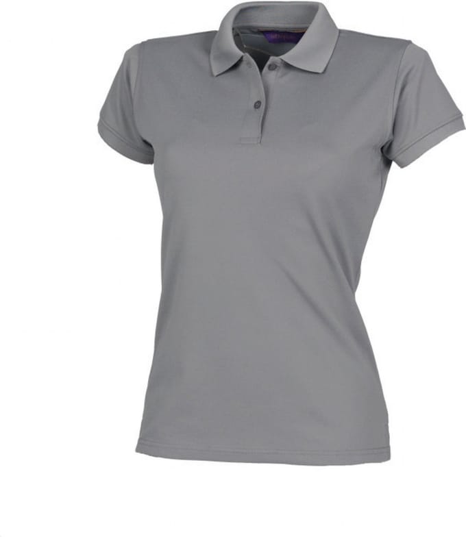 Henbury Ladies Coolplus® Polo Shirt H476 - Charcoal - M