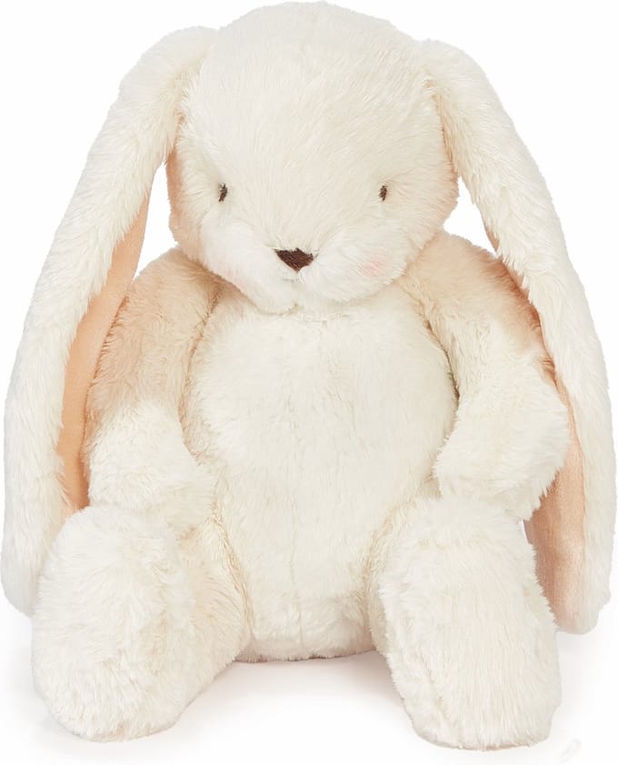 Bunnies By The Bay Nibble konijn - Knuffeldier - Geborduurde details - 30 cm - Creme