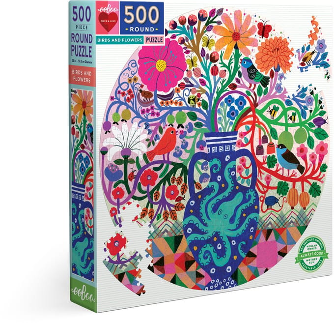 eeBoo Birds and Flowers (500).