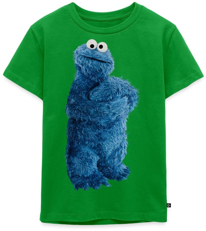 Sesamstraat Koekiemonster Pose Premium T Shirt Kinderen